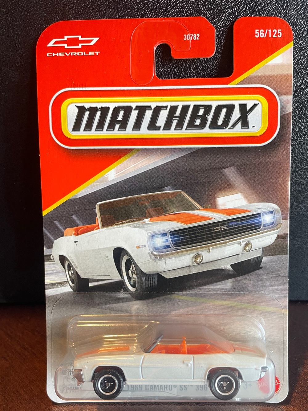 Matchbox 1969 Camaro SS 396 Chevrolet 1:64 White/Orange Diecast Unopened NEW